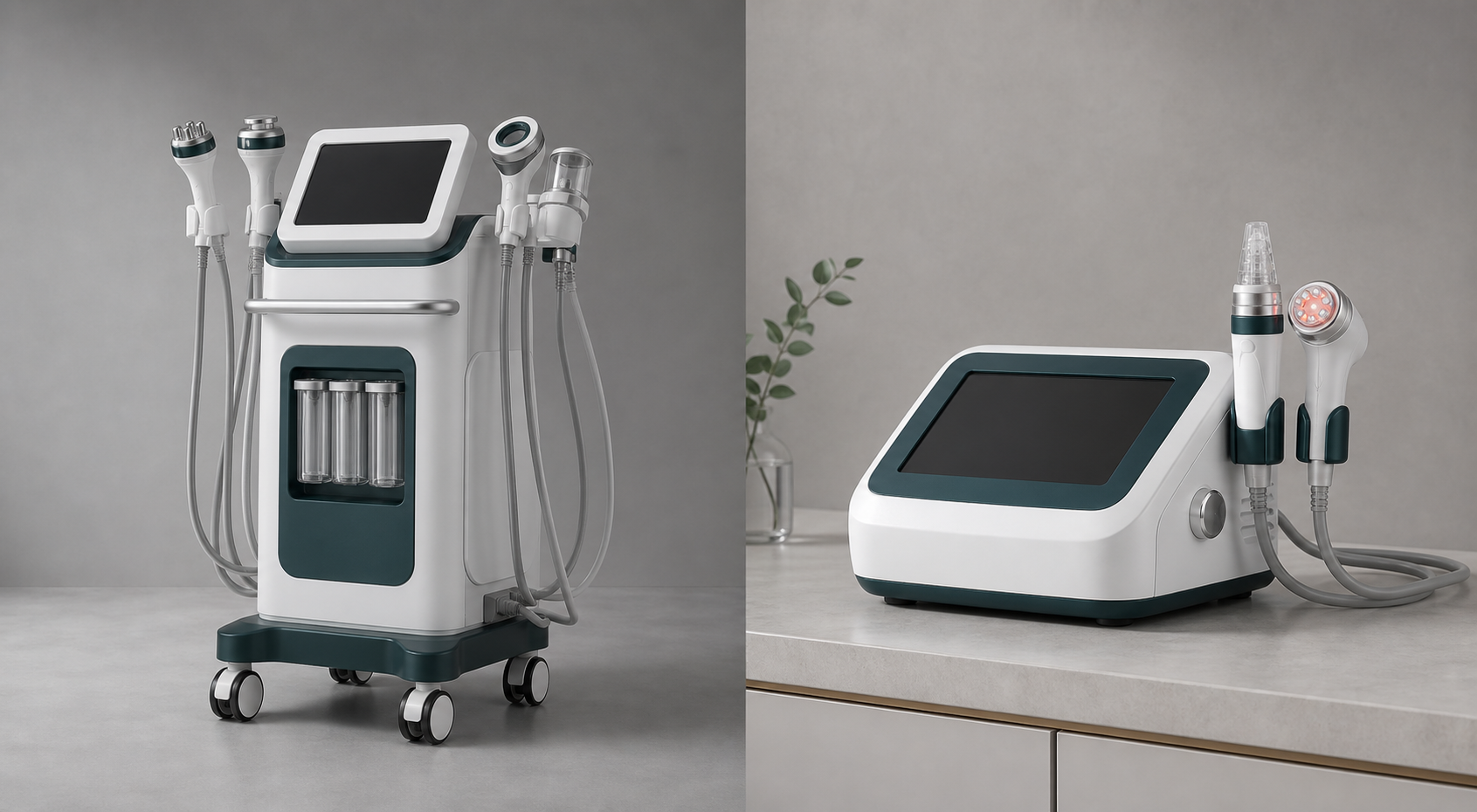 Comparison of body-contouring and facial combo beauty machines